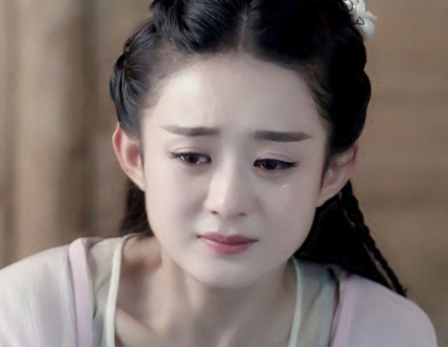 女星古装哭泣:7,赵丽颖,能让她如此伤心的,应该就只有她的师父白子画