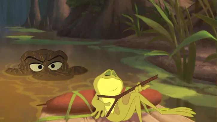公主与青蛙鳄鱼图片