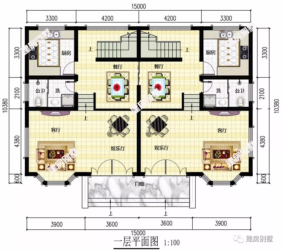 兄弟建房首选的两款别墅户型