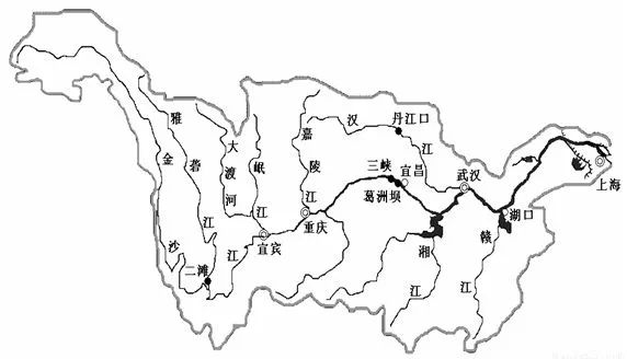 金沙江流经地图图片