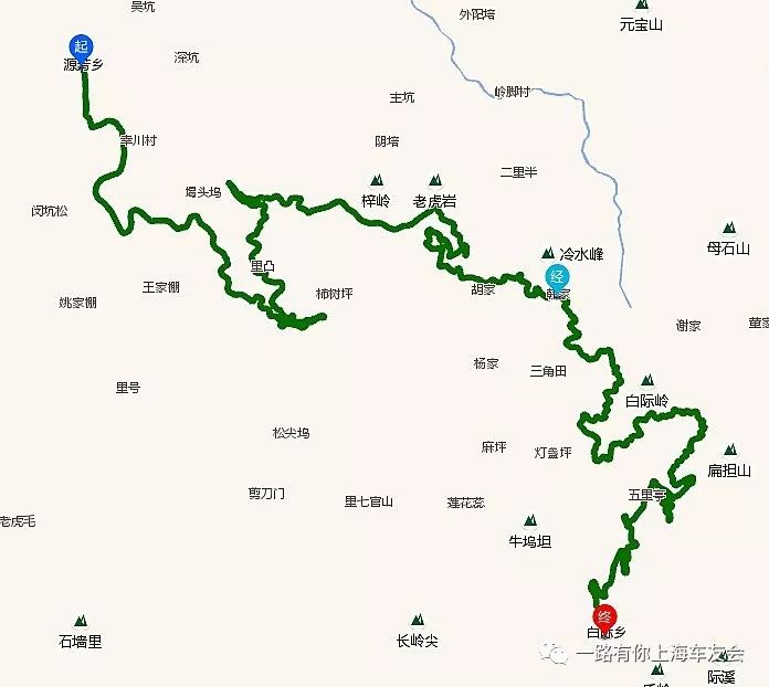 白际公路自驾路线图图片