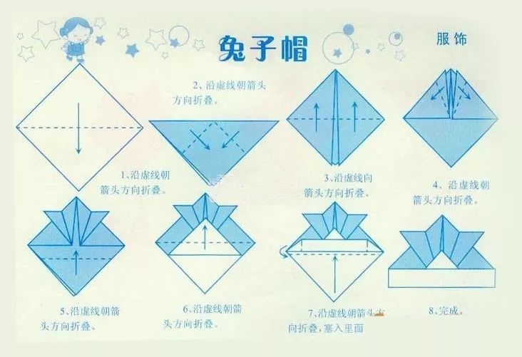 勾绘童年折纸课堂我的小兔子帽