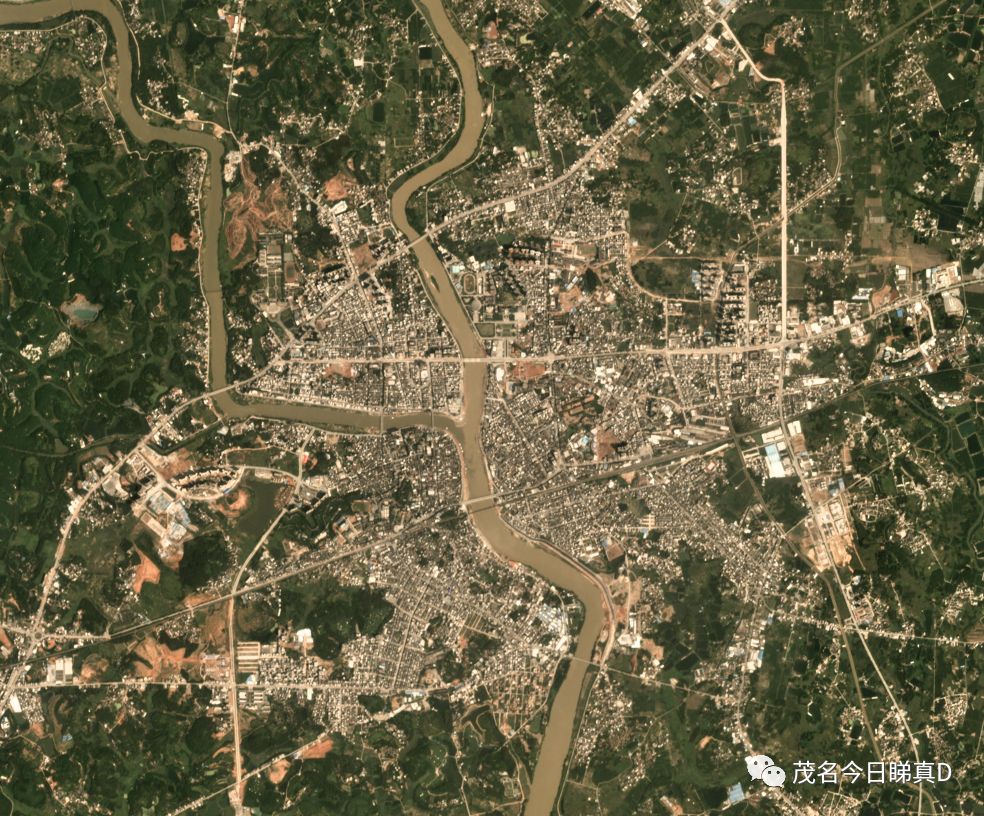 化州卫星地图图片