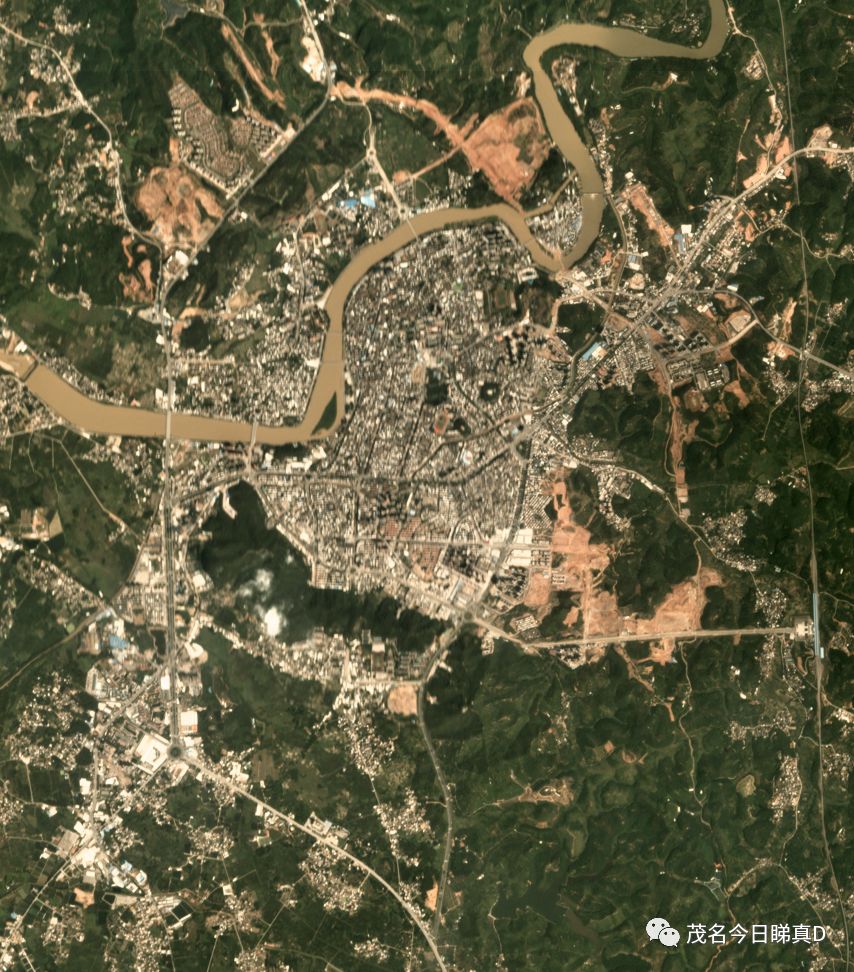化州卫星地图图片