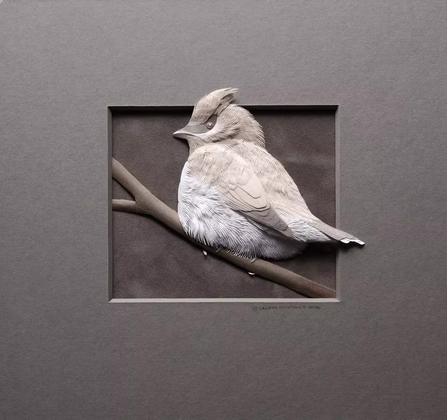 纸雕画作品小动物图片