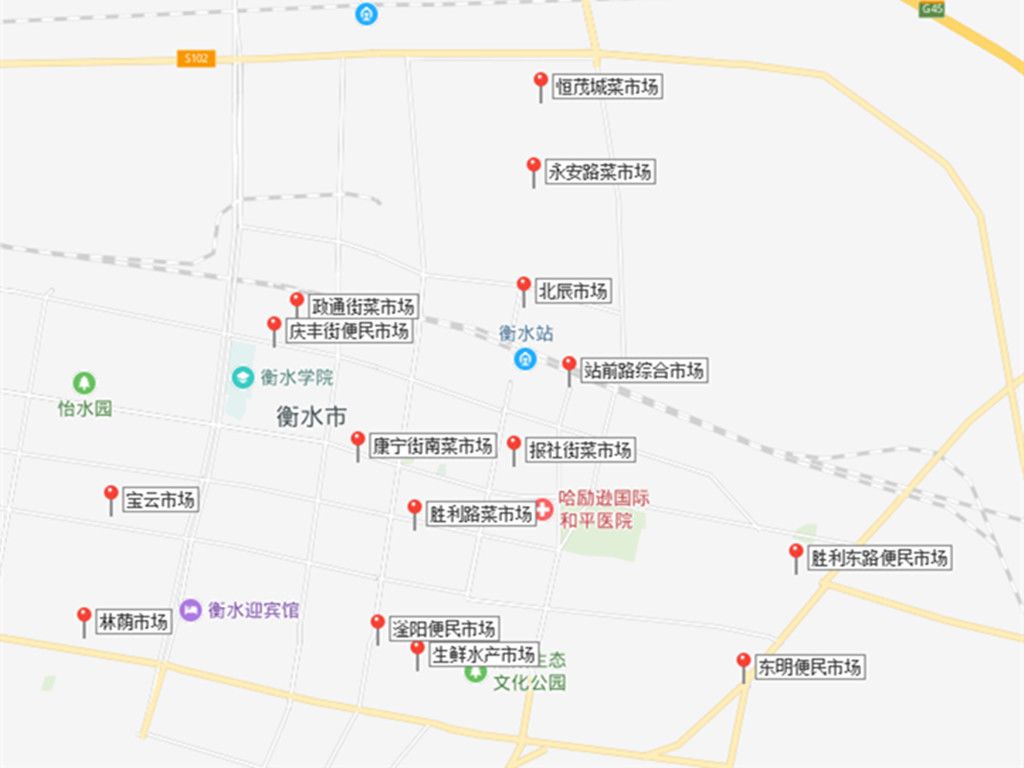 衡水市街道分布图图片