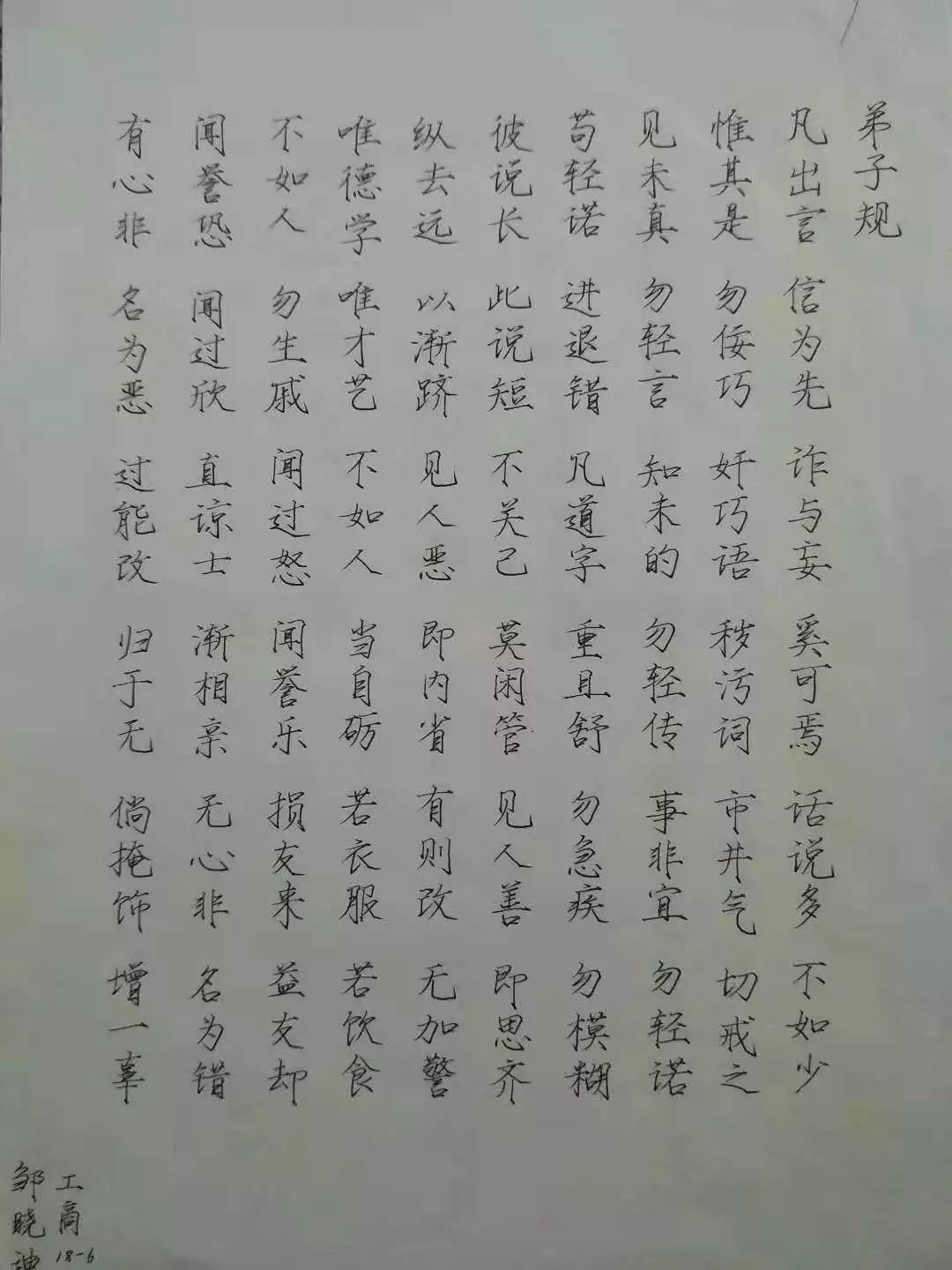 硬笔书法文章200字图片