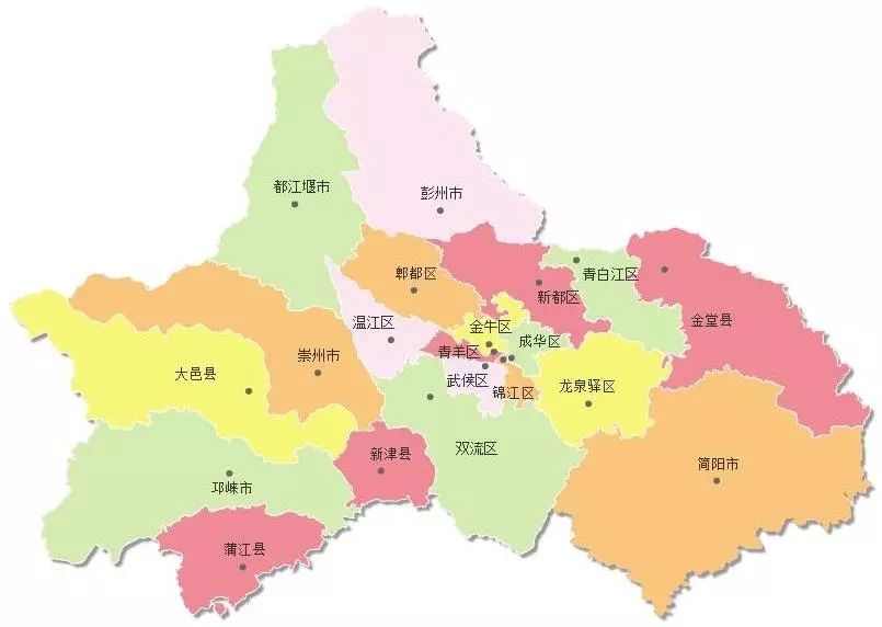 郫县乡镇分布图图片