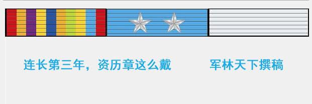 当了连长之后,如果你干到了第3年正连,资历章就不能用五年章了噢,是