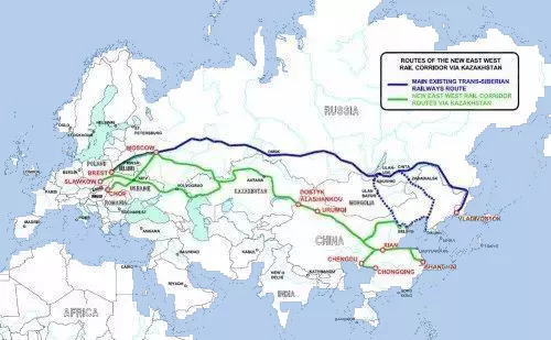 中俄高铁线路图图片