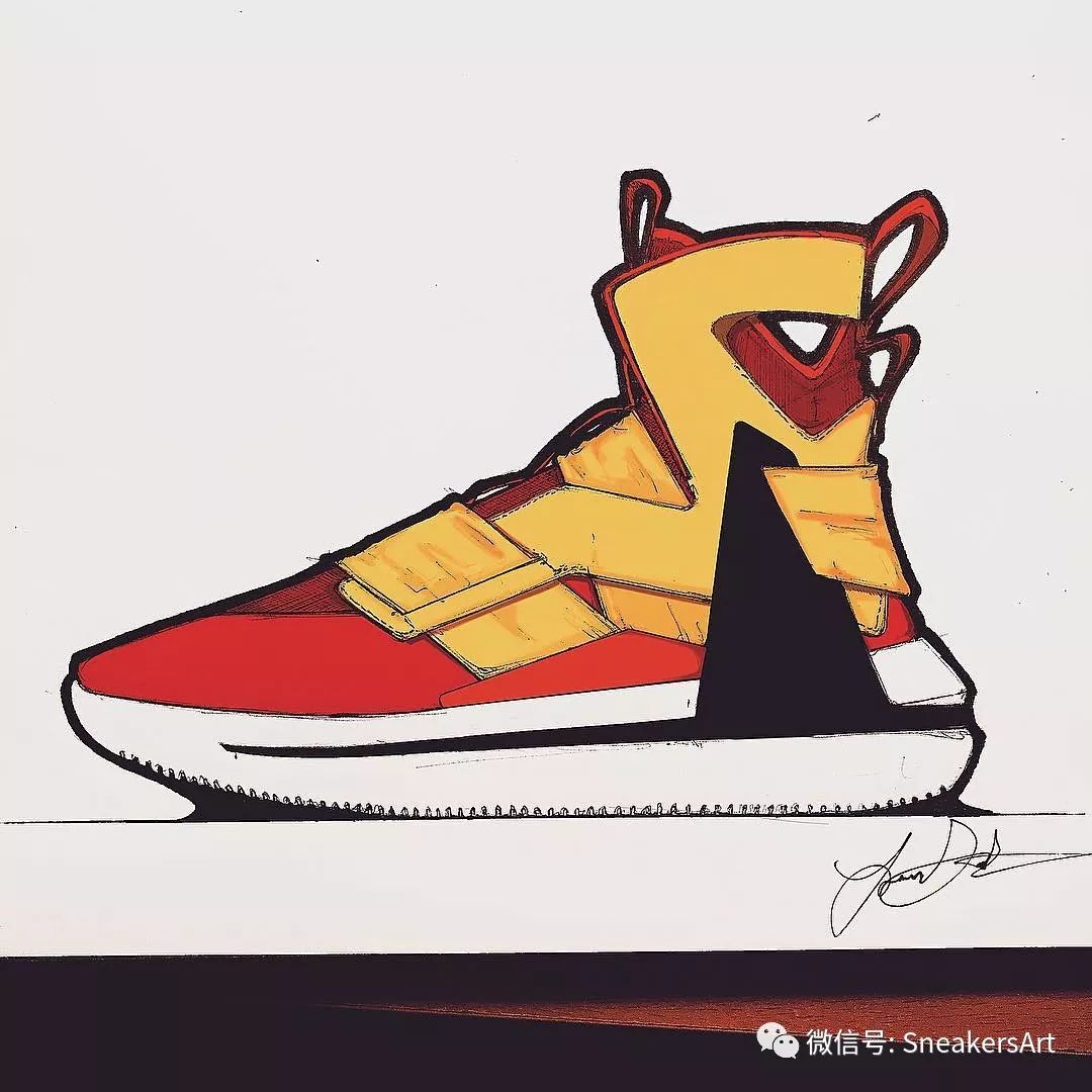 鞋設sneakerart球鞋手繪設計及球鞋插畫欣賞