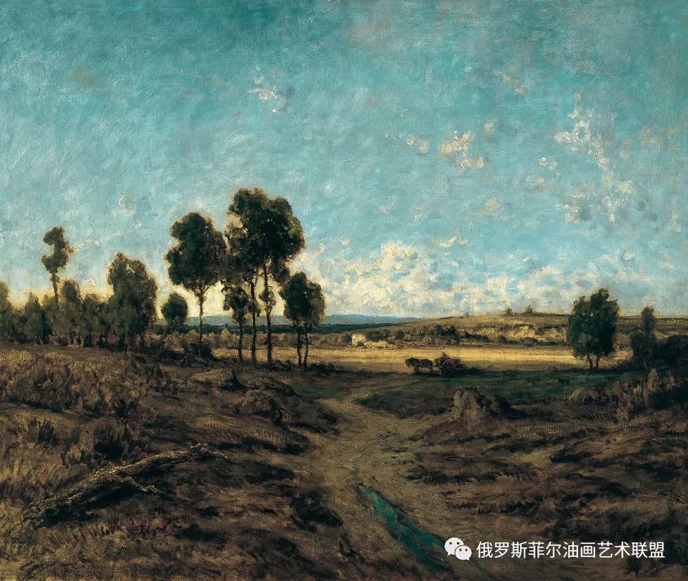 法国巴比松风景画派画家西奥多卢梭风景油画作品欣赏