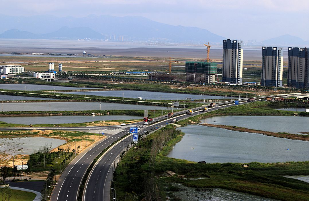 赣榆区青口河两岸建设图片