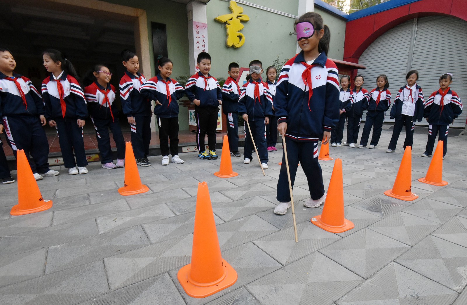 盲人小学图片