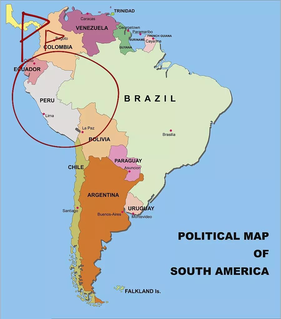 秘鲁地图高清版大图图片