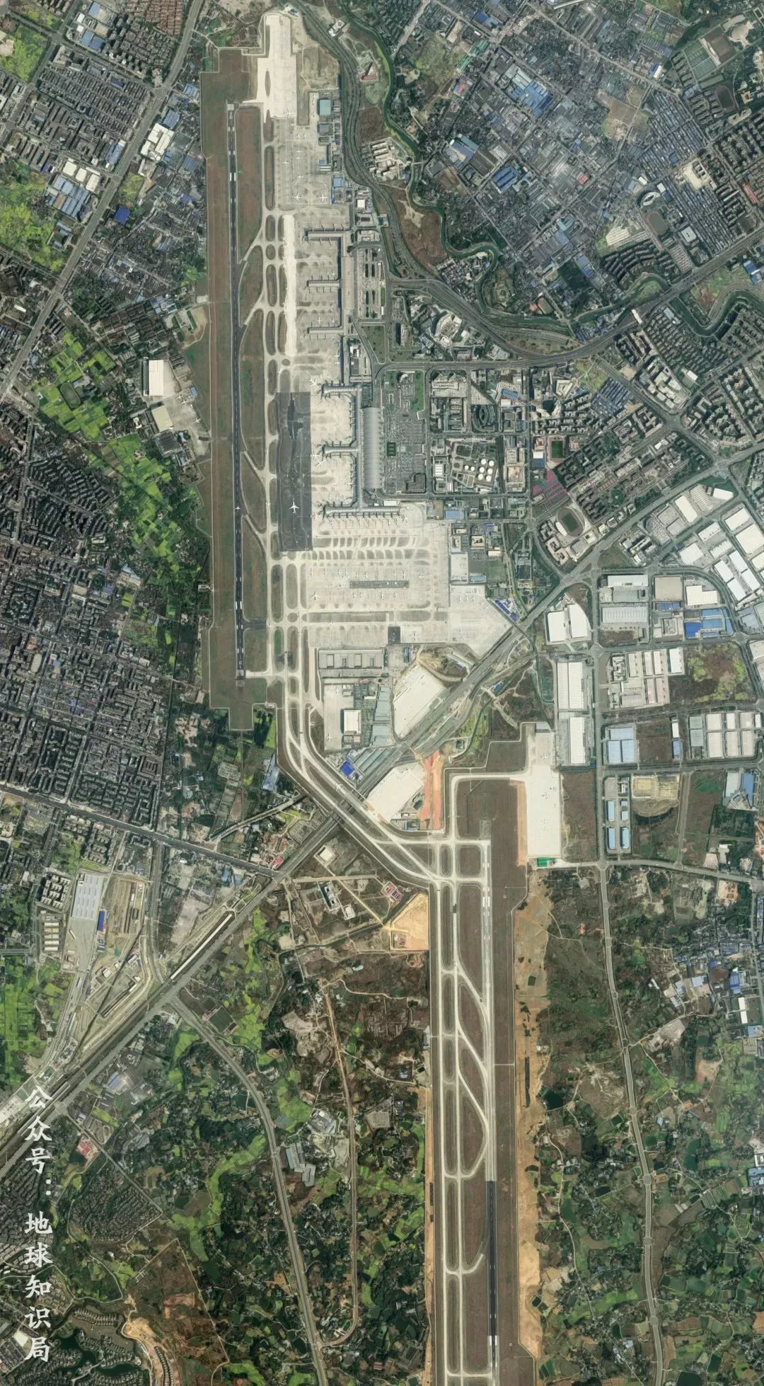 成都双流机场跑道图图片