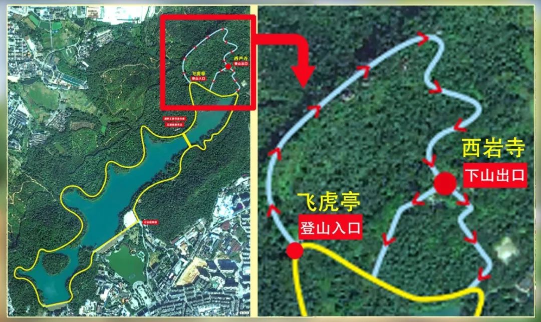 古兜山登山路线图片