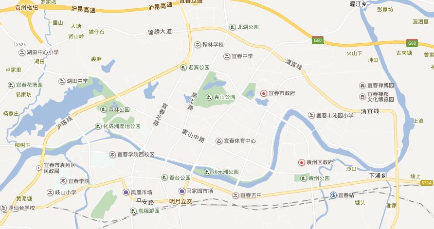宜春学院校内地图图片