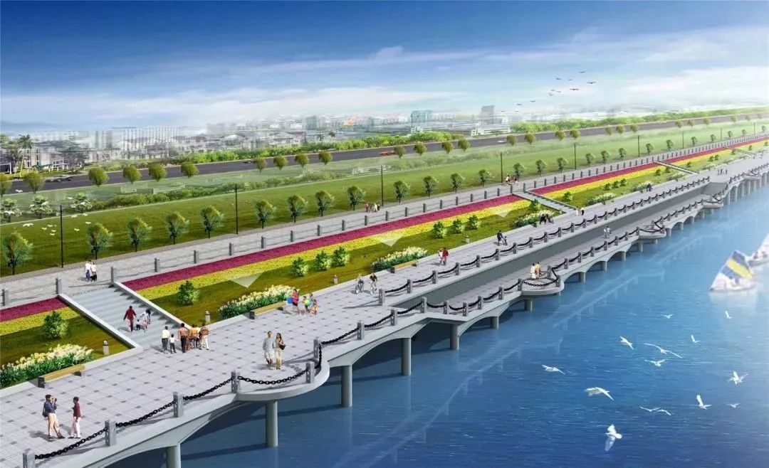 七都环岛堤塘景观绿化改造,实施全线交通管制!