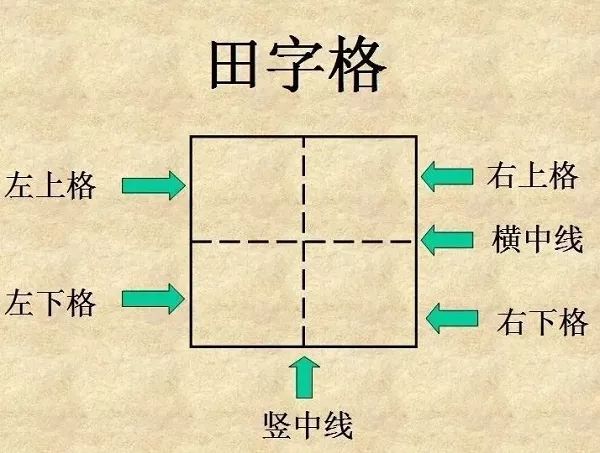 工田字格正确写法图片图片