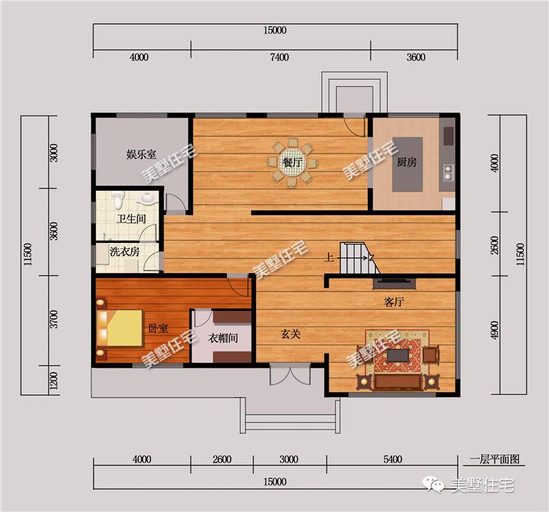 宽4米长15米房屋设计图图片