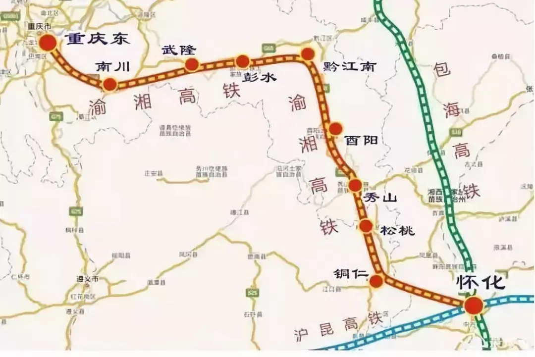 接滬昆高速鐵路至長沙