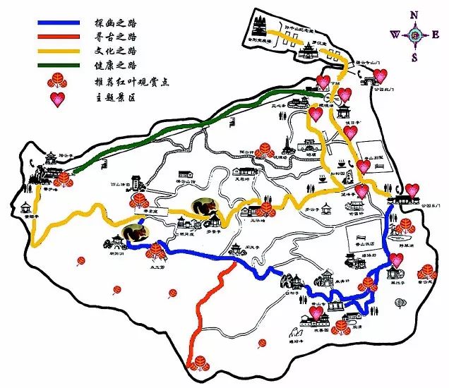 妙香山地图图片