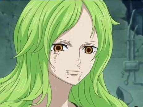 绿色的头发很漂亮,落寞的表情更有美感