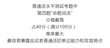 普通话水平测试第四题命题说话答题技巧