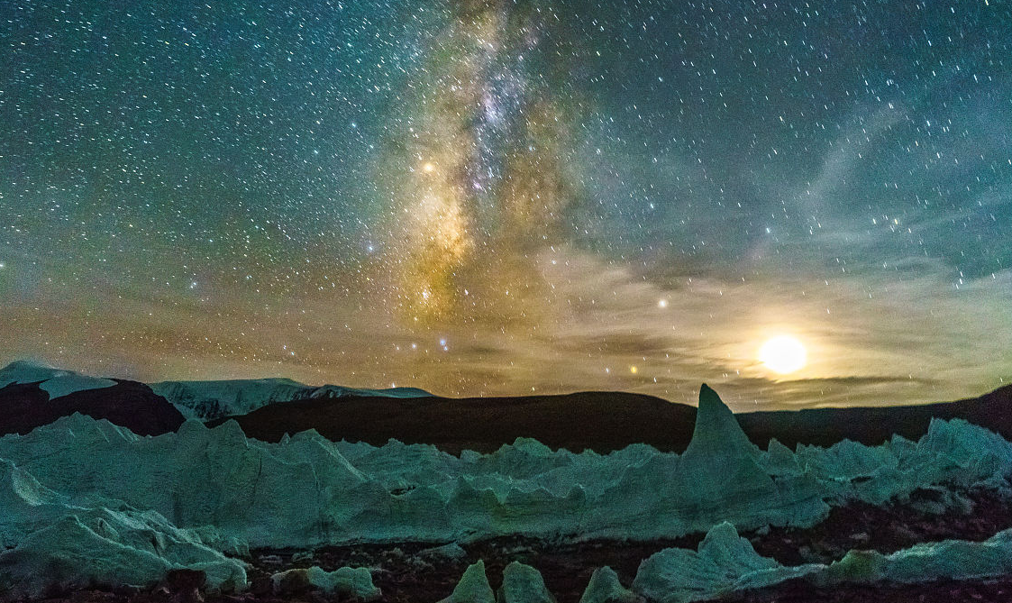 中國唯一一座完全在中國境內的8000米級山峰,這裡看星空不得不用全景