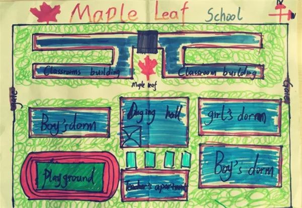 idrawmyschool七年级学子手绘美丽校园义乌枫叶国际学校esl初中部