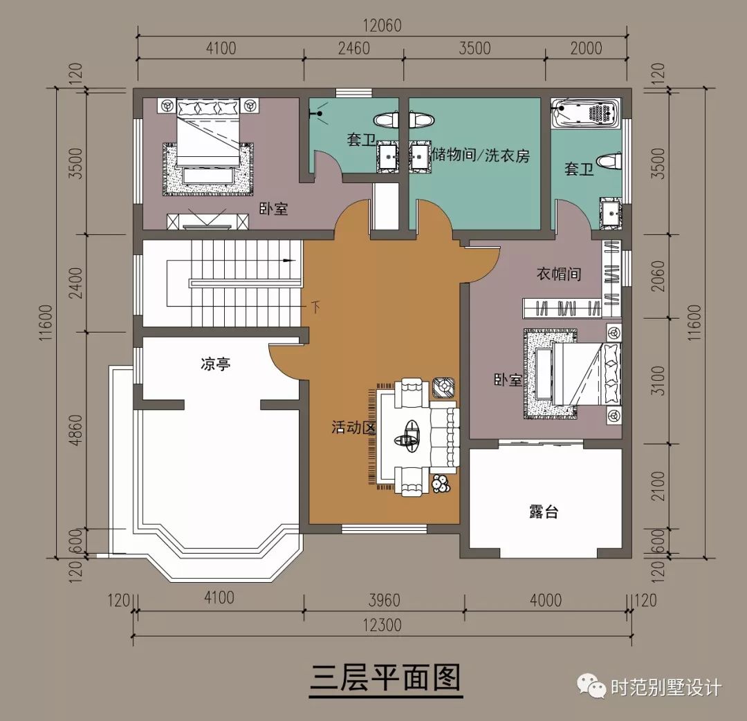 11x12米乡村楼房设计图图片