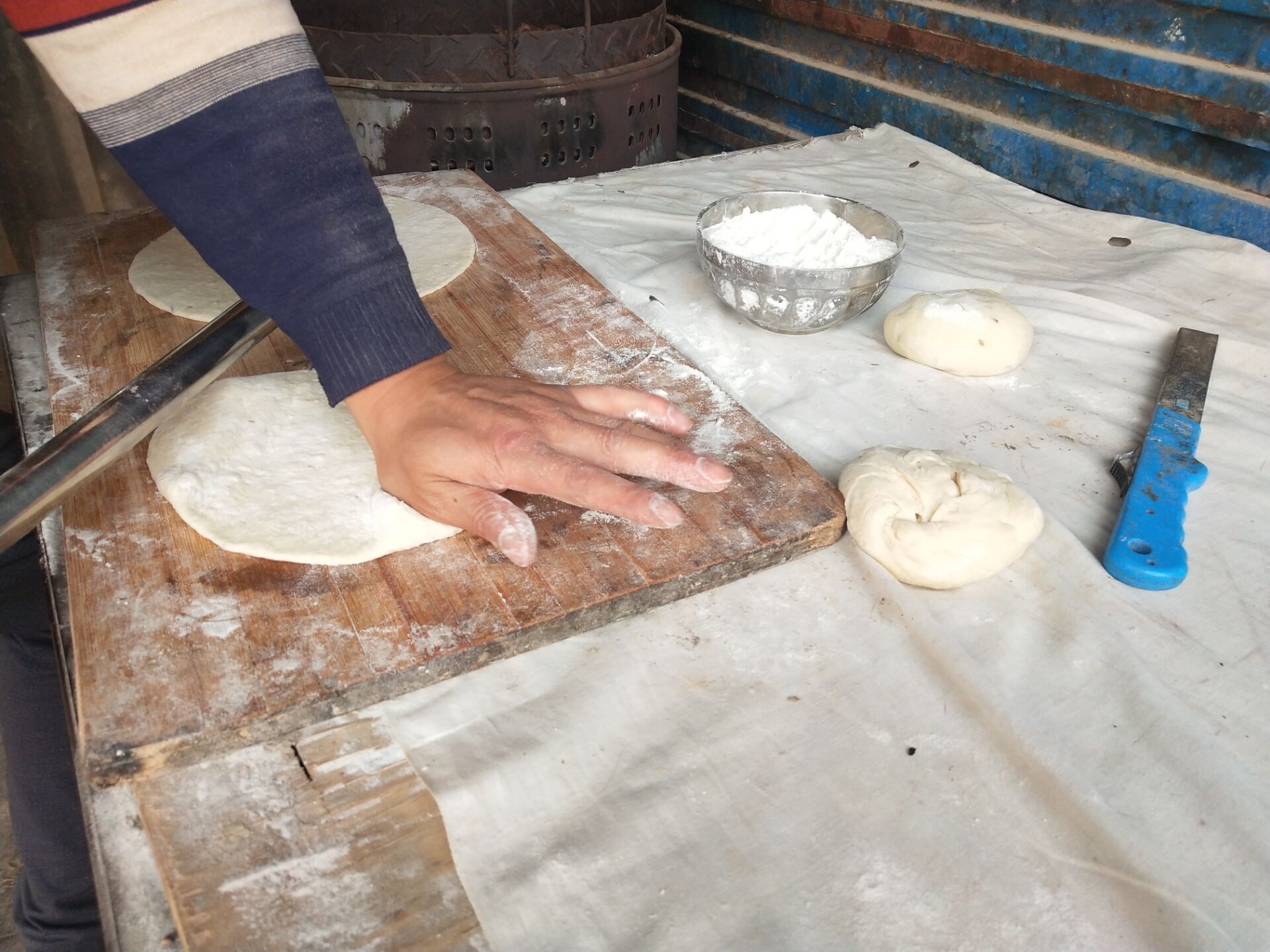 石头饼制作过程图片