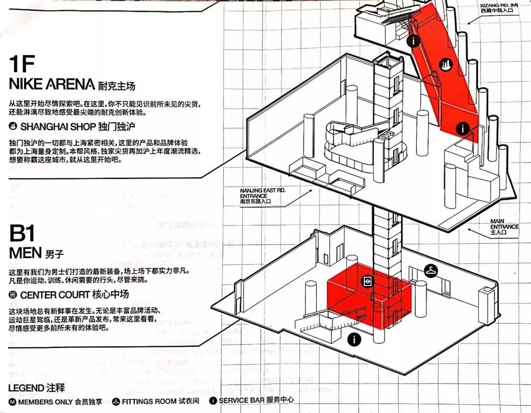 耐克专卖店平面设计图图片