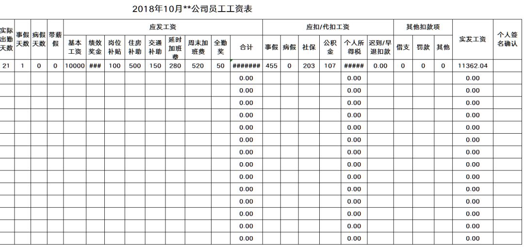 10月工资(10月工资怎么算)