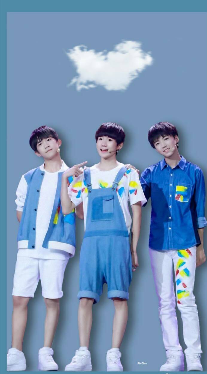 tfboys照片三人竖屏图片