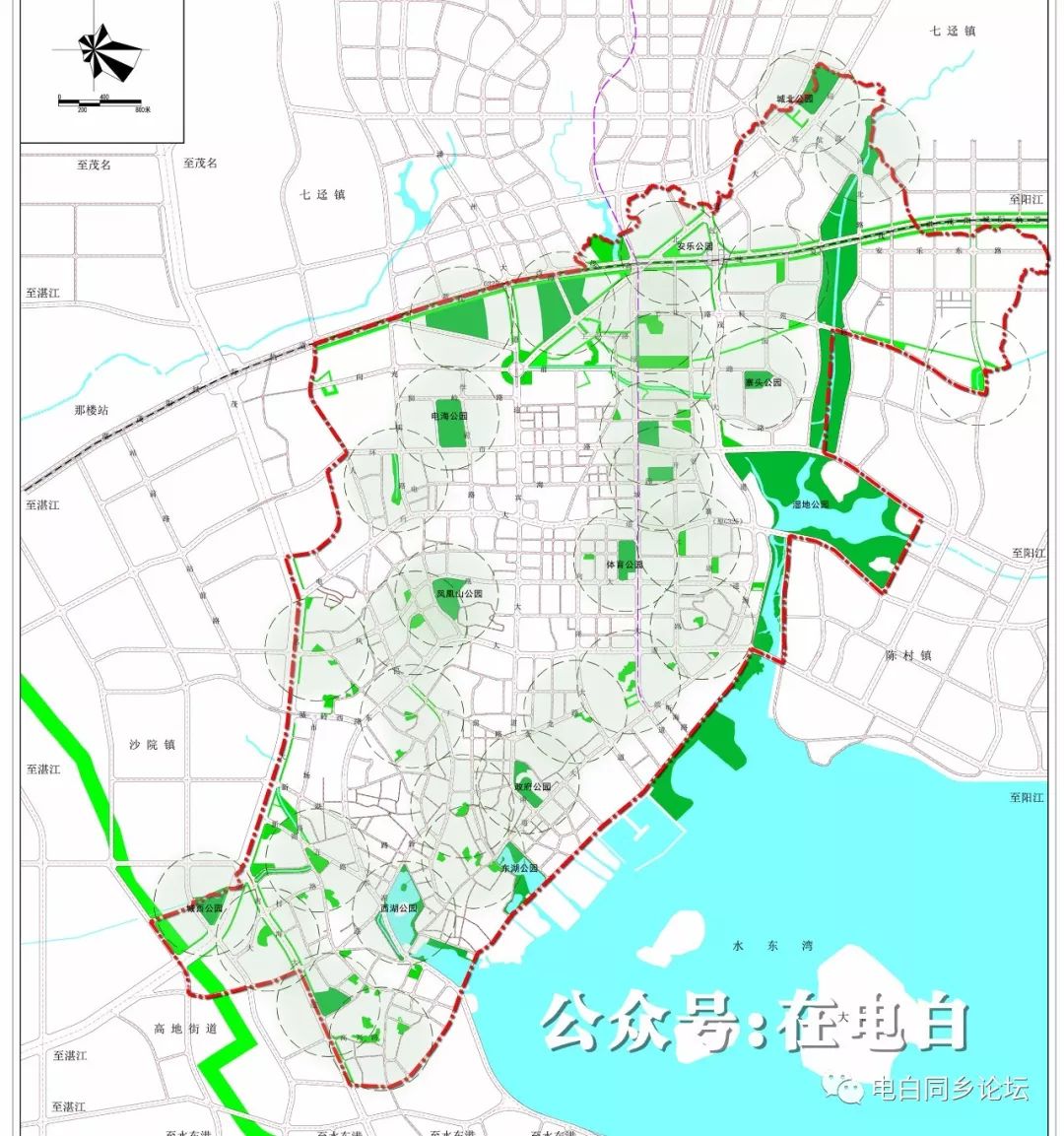电白沙琅镇开发规划图图片