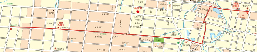 长垣5路公交车路线图图片