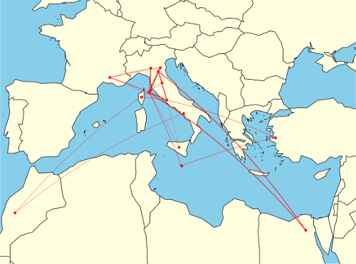 地中海轮廓图片