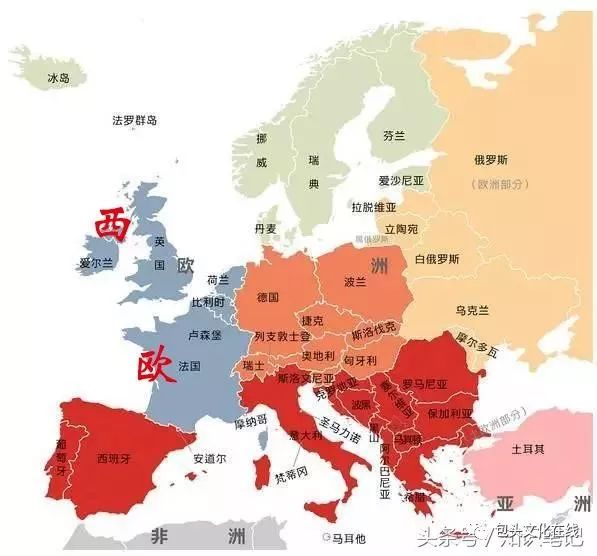 一分钟记住欧洲所有国家地理位置