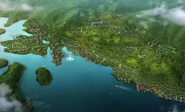 巴马赐福湖整体规划图图片