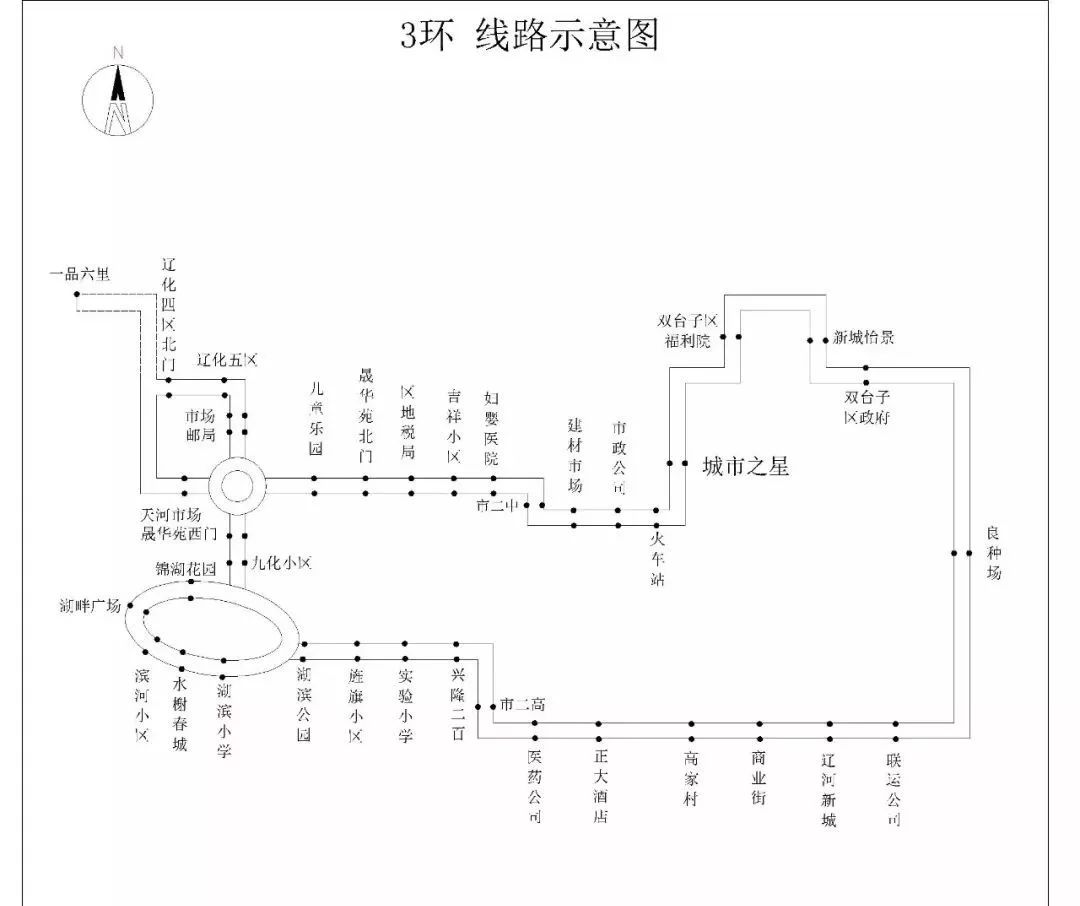 3环公交车路线图图片