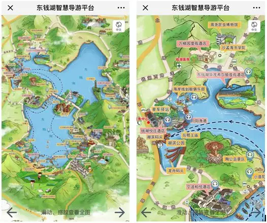 东钱湖旅游地图图片