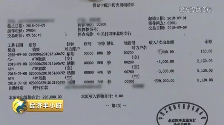 劉大爺工商銀行卡賬戶歷史明細單另一張建設銀行的卡里也有20多酮元