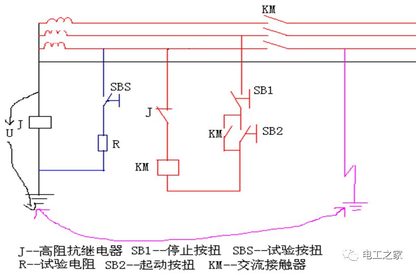 剩余电流保护器接线图片