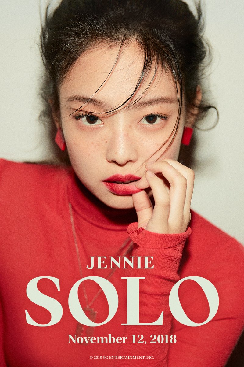 jennie 11月12日solo出道!散发清纯 挑衅魅力的预告海报公开