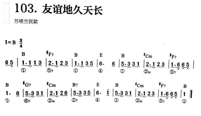 音樂刊39g弦挑戰12單音拓展友誼地久天長