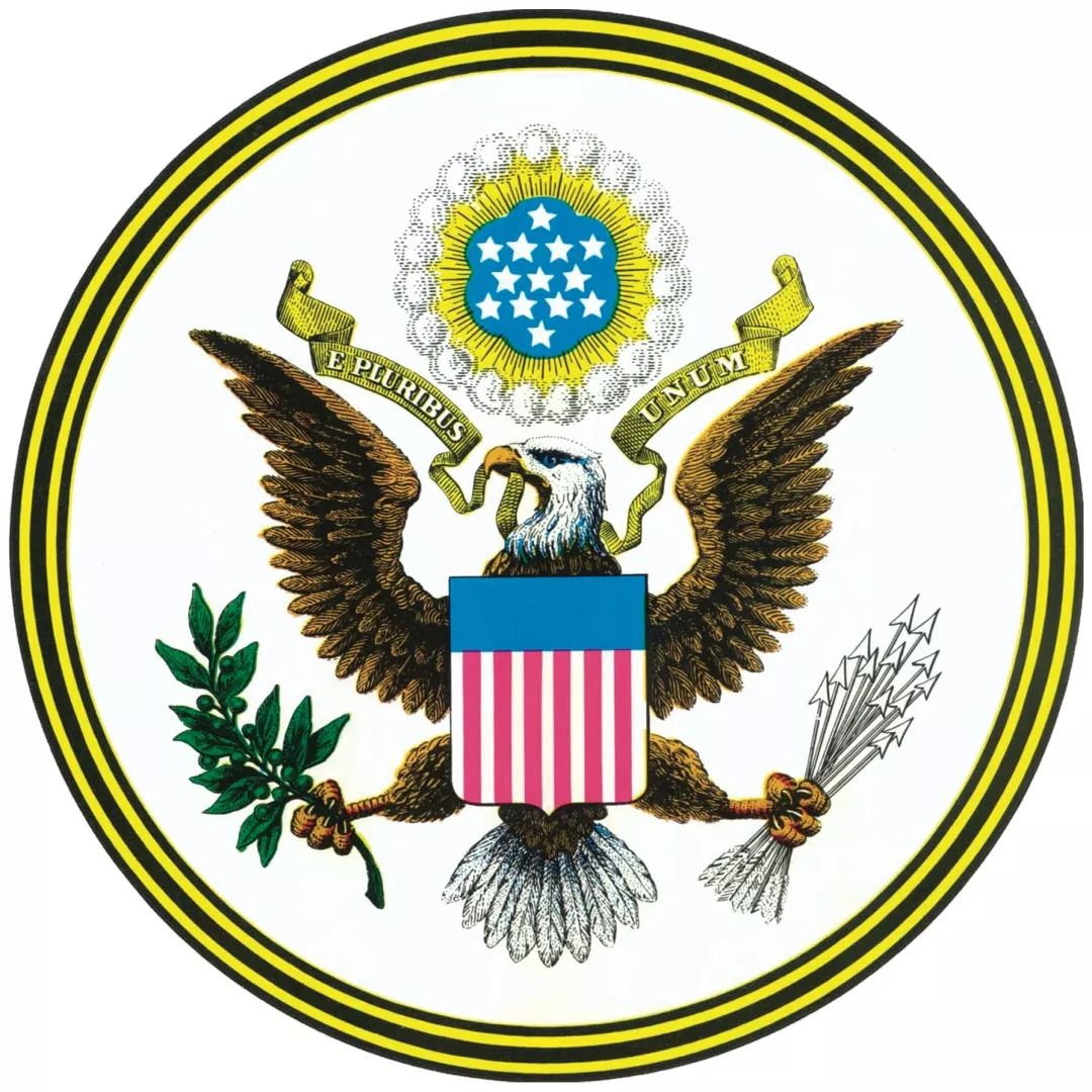 美国国徽上的老鹰把橄榄枝吃了只剩箭了