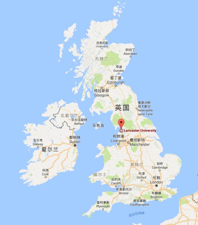 兰卡斯特在英国地图图片