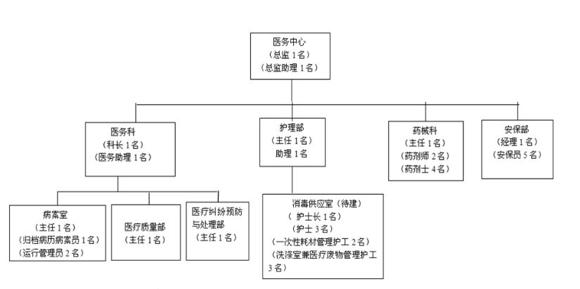 5a筹备小组核心医务中心组织架构图民营医院科研难75《医疗美容